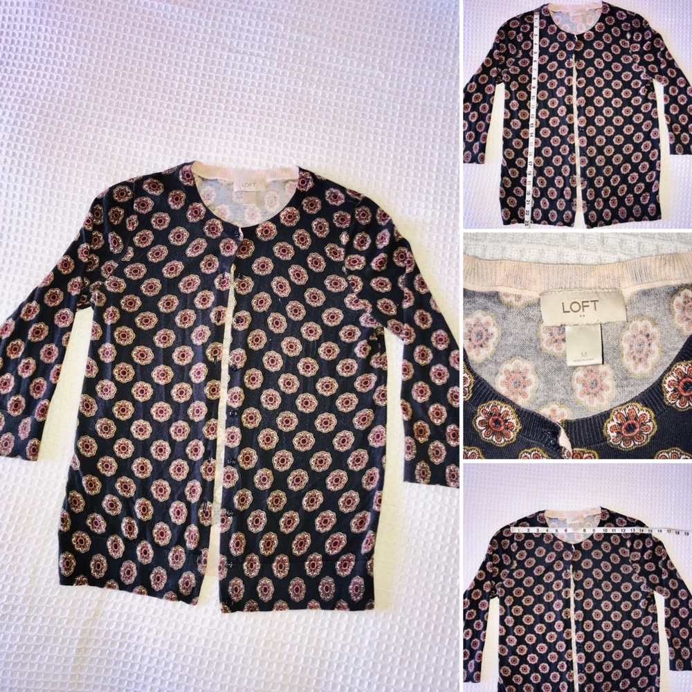 LOFT 3/4 sleeve cardigan